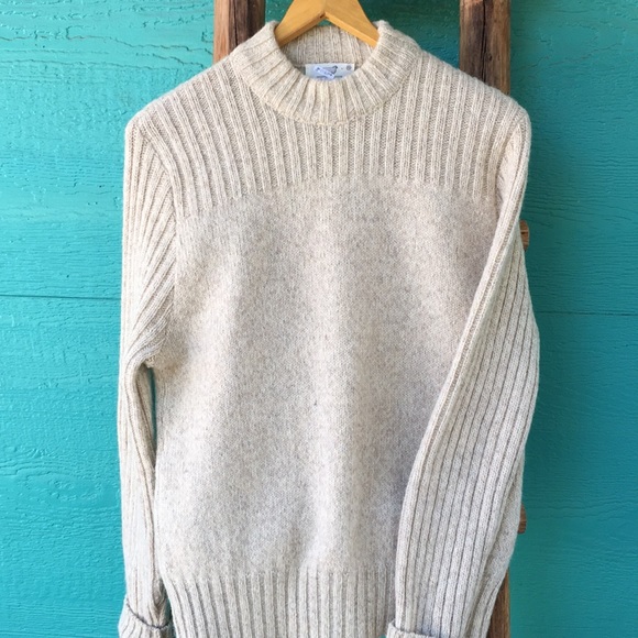 Lord Jeff Sweaters - WOOL Vintage Lord Jeff Ribbed Knit Sweater